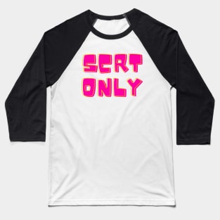 scrt only 70's logo Baseball T-Shirt